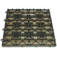 TOP MULTI WPC Fliesen 30 x 30cm braun profiliert 2 m&sup2;